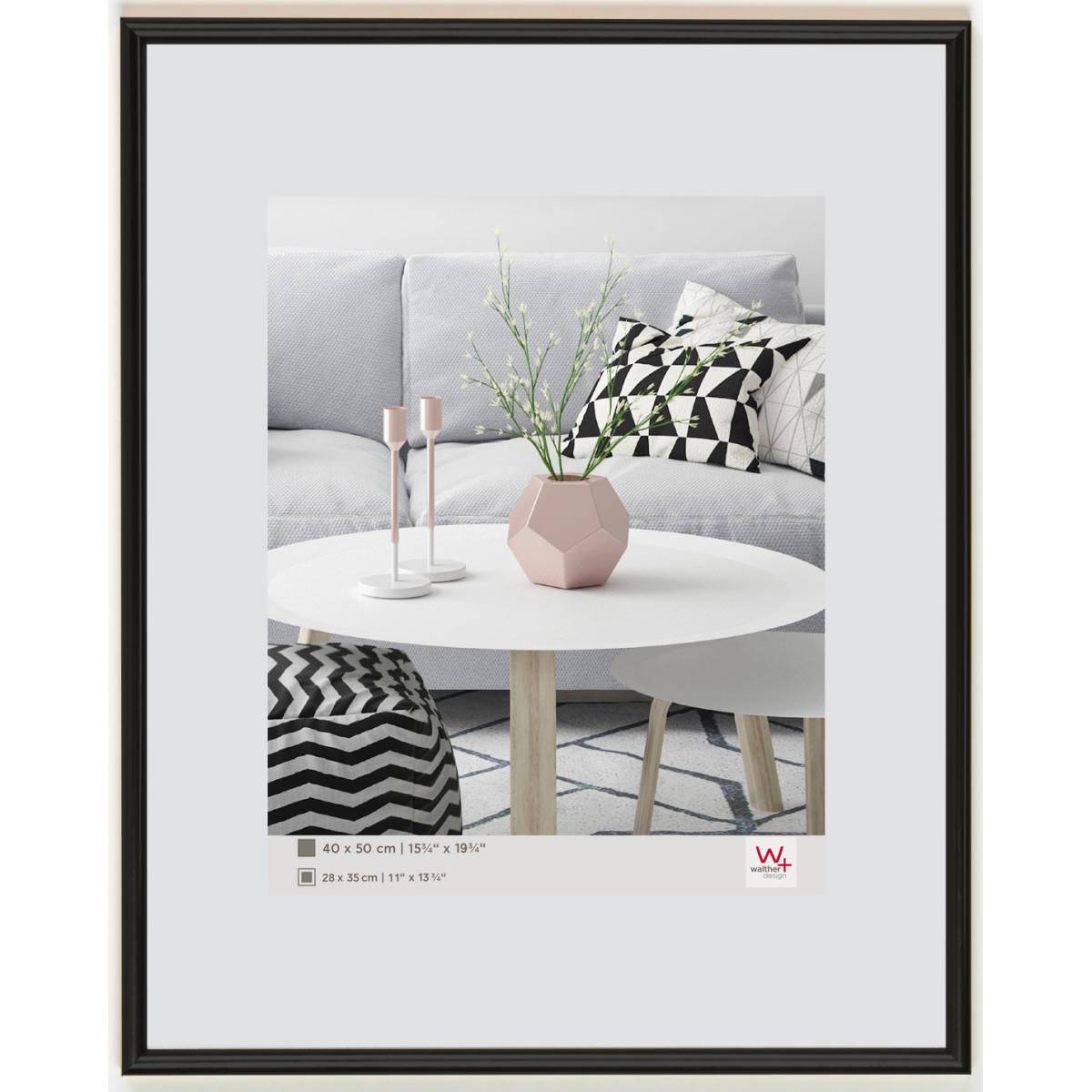 40x50 Galeria Svart Ram