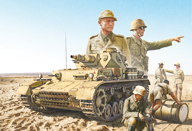 1/35 Pz.Kpfw.IV F1/F2/G With Afrika Korps Infantry