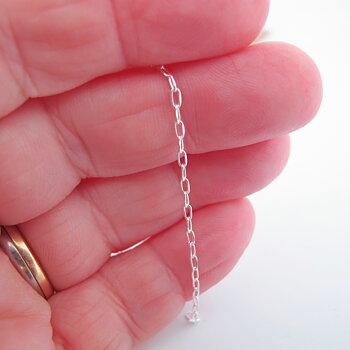 Silverkedja Oval  Facetterad ca 1.6mm 