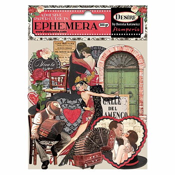 Stamperia Desire Adhesive Cut-outs Ephemera 
