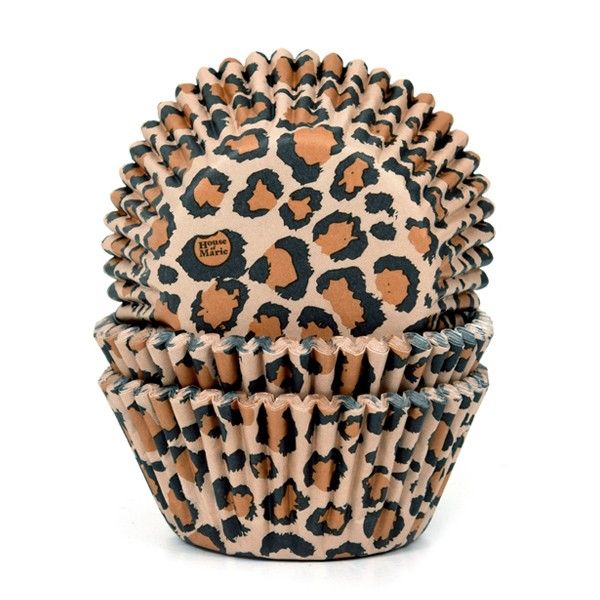 Muffinsformar Leopard Brun 50-pack