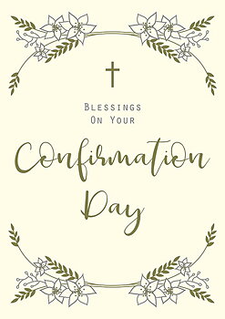 Blessings On Your Confirmation, Everyday Single Card