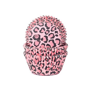 Muffinsformar Leopard Rosa 50-pack