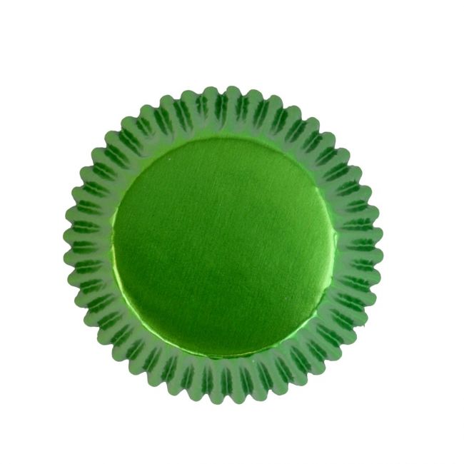 Muffinsformar Grön metallic 30-pack
