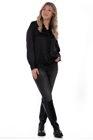 CHANTAL BLOUSE - BLACK - 4