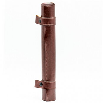 Rollable Dicemat of Leather Imitation, Brown