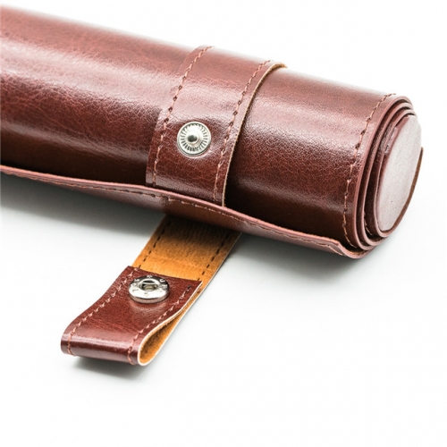 Rollable Dicemat of Leather Imitation, Brown - 3