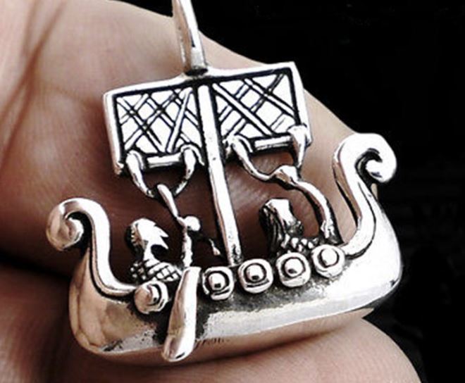 Vikingaskepp i Silver - 2