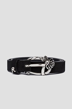 Replay Suede belt with rose