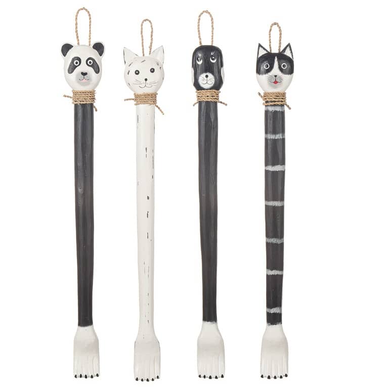 Ryggkliare djur - katt, hund, ko, panda