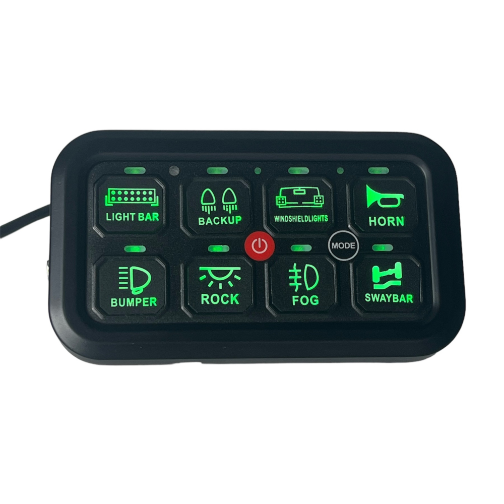 Switch Panel, relay box / fuse box 8 Gang