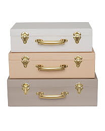 Koffert, Väskor Beige 3-Pack - Jabadabado