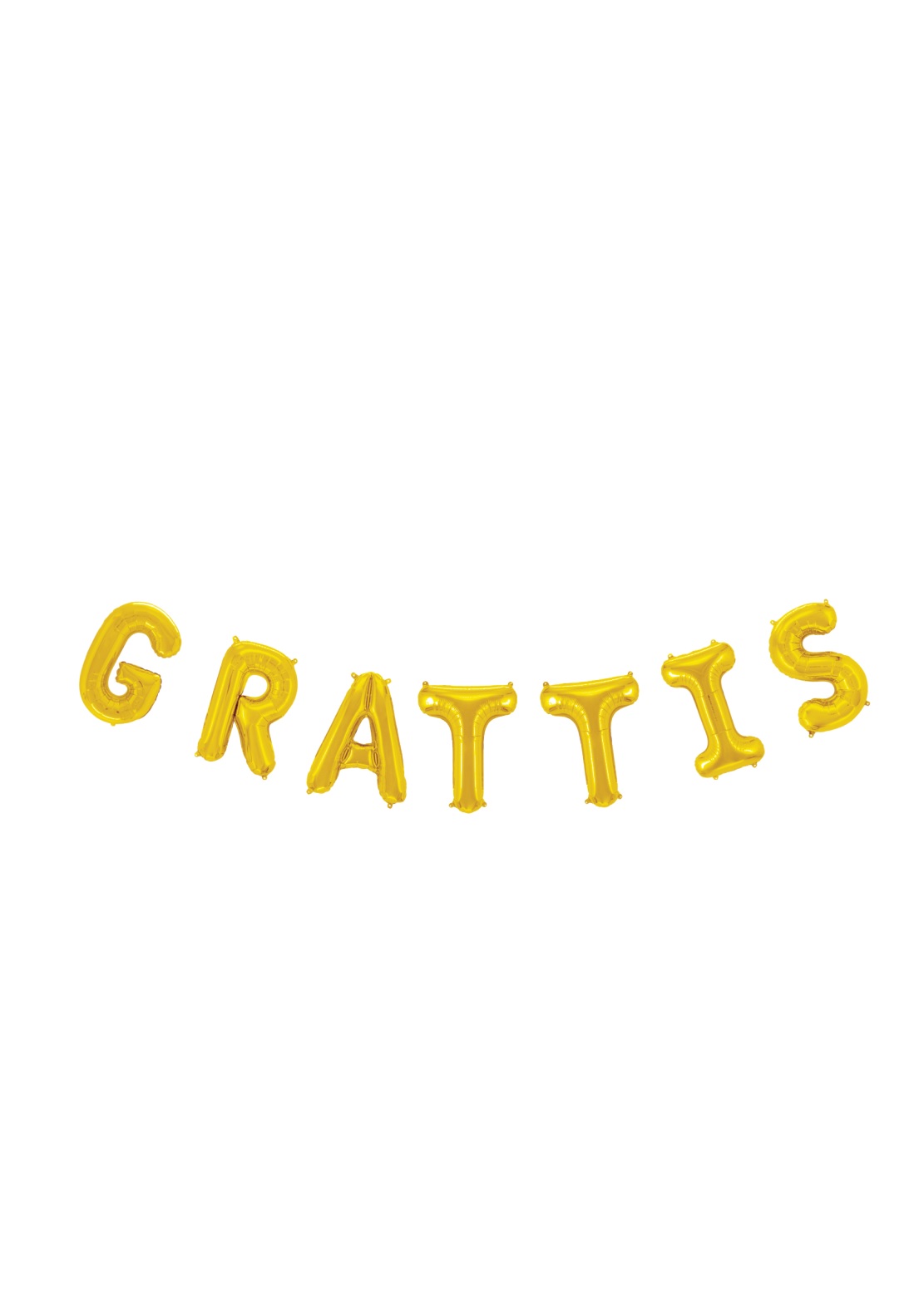 Ballonggirlang "GRATTIS" | Guld