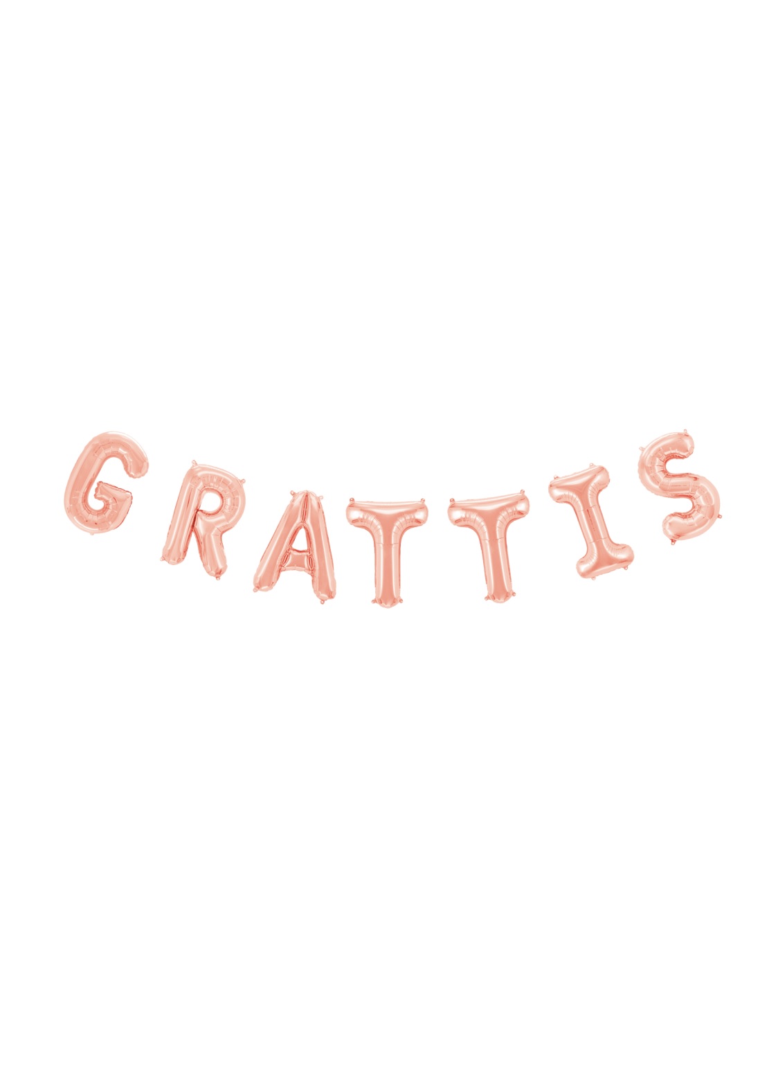 Ballonggirlang "GRATTIS" - Rosé
