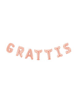 Ballonggirlang "GRATTIS" - Rosé