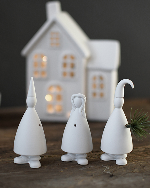 Lucia - Lucia procession 3 pieces - 11 cm - 3