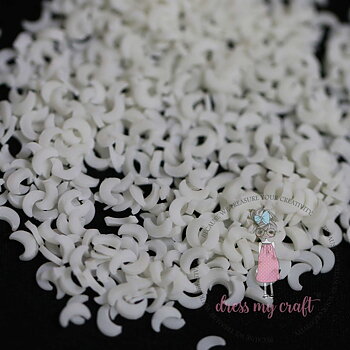 DRESS  MY  CRAFT-Shaker Slices Glow in the Dark Moon 8g