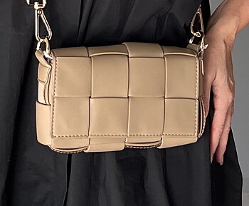 Ceannis Väska Braided Taupe