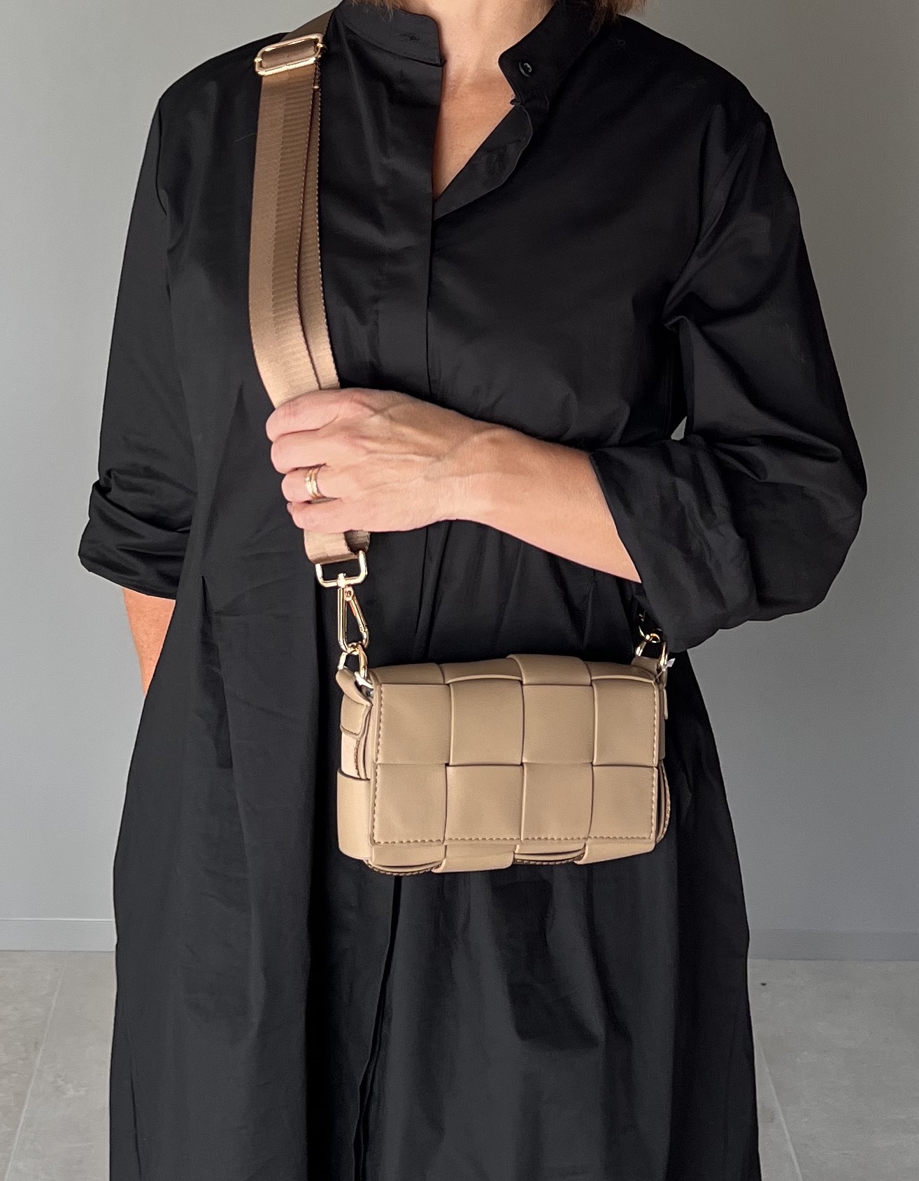 Ceannis Väska Braided Taupe - 6