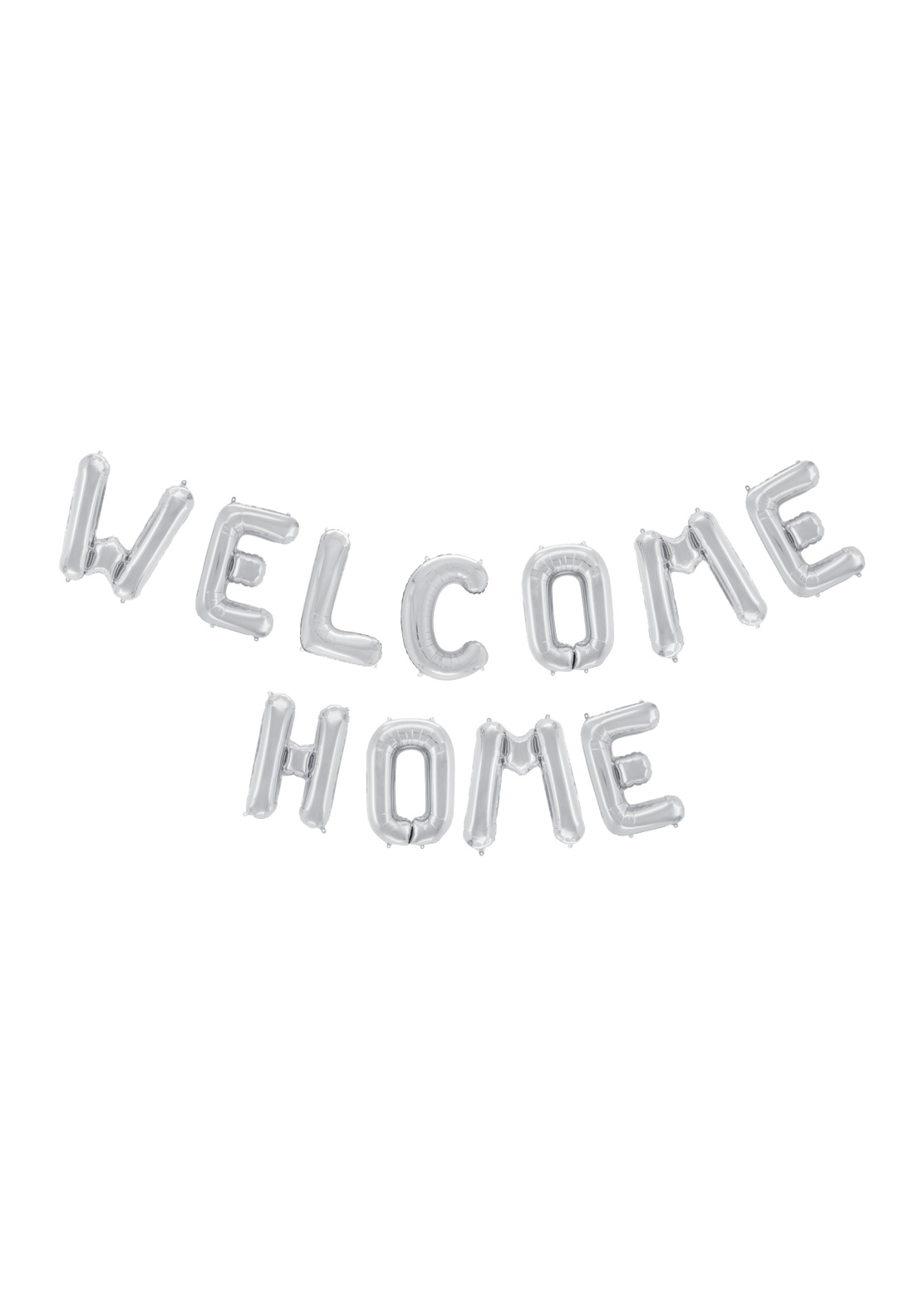 Ballonggirlang "Welcome home" - Silver