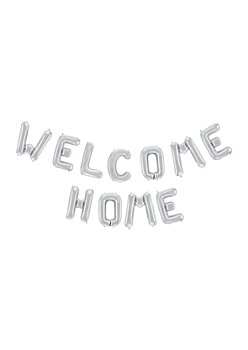Ballonggirlang "Welcome home" - Silver