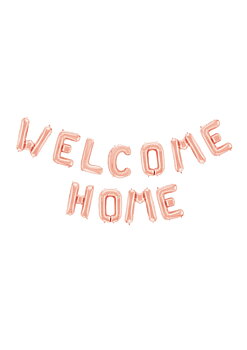 Ballonggirlang "Welcome home" - Rosé