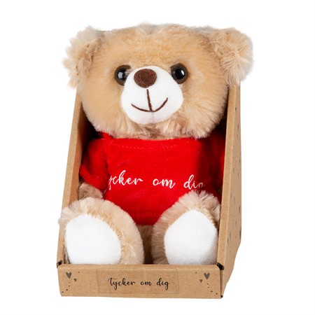 Nalle med röd t-shirt, Tycker om dig