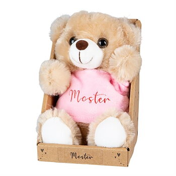 Nalle med rosa t-shirt, Moster