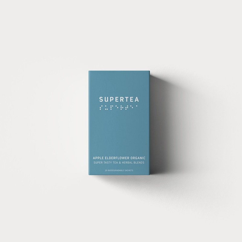 Supertea Grönt Te Äpple, Fläder