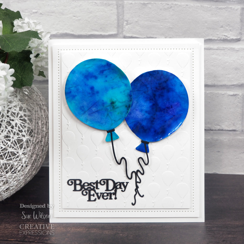 CREATIVE EXPRESSIONS-Sue Wilson Craft Die Necessities Birthday Balloons  - 3