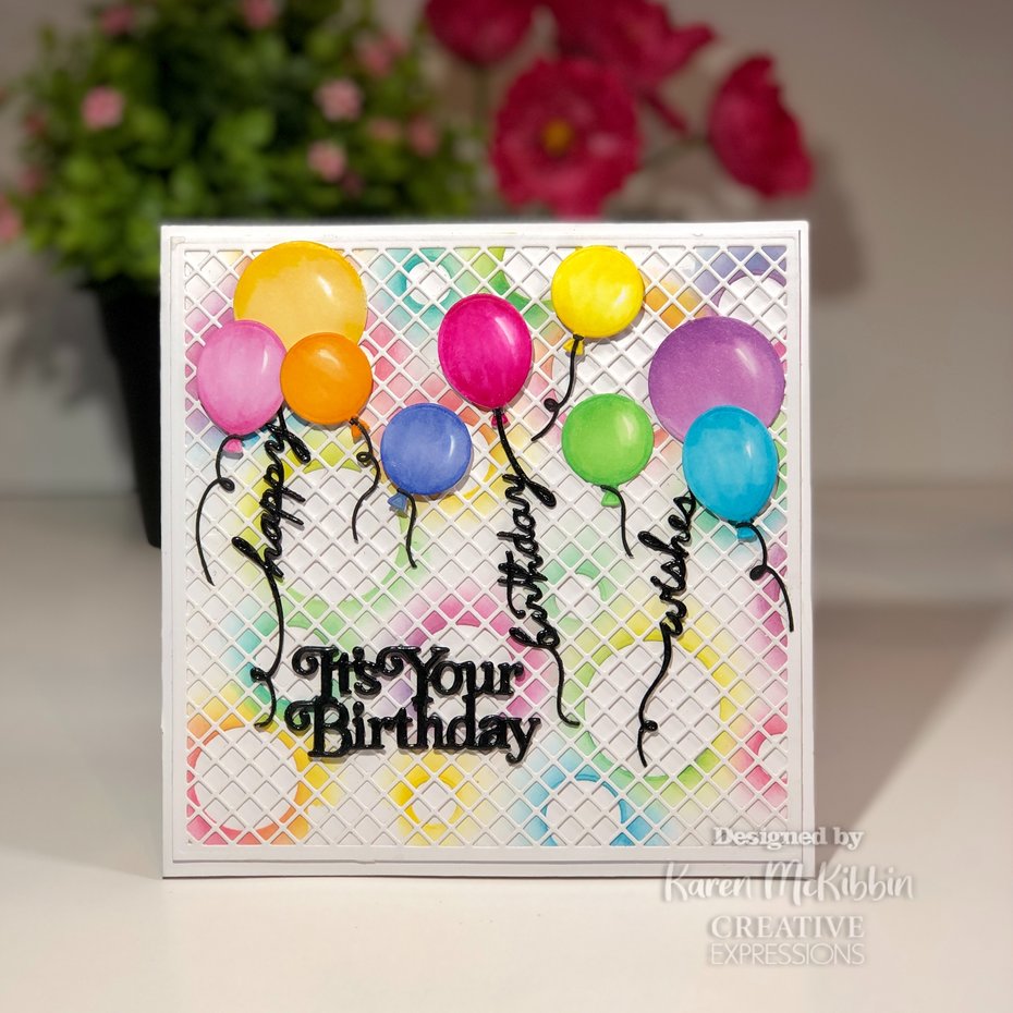 CREATIVE EXPRESSIONS-Sue Wilson Craft Die Necessities Birthday Balloons  - 2