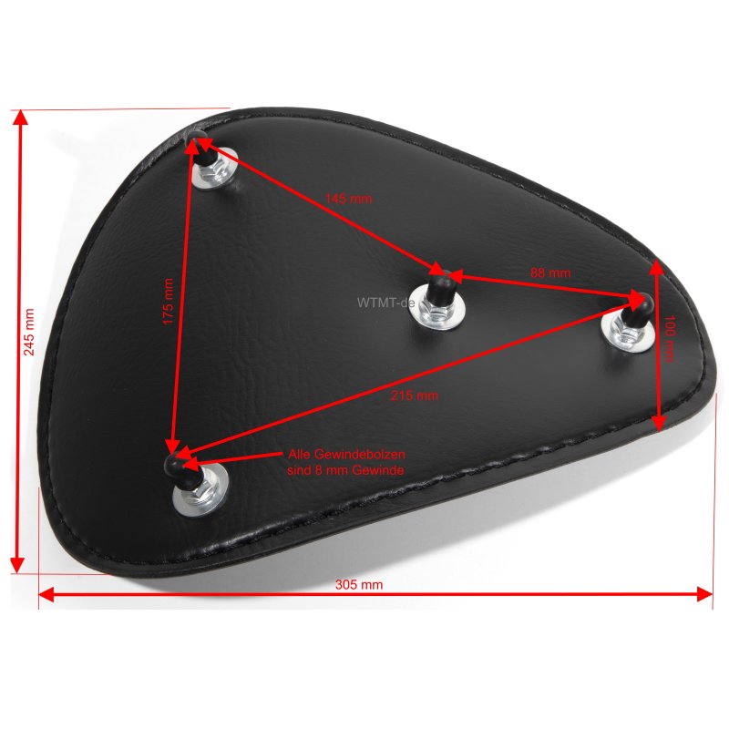 Solo Seat Black "Tuck and Roll" Comfort. - 4