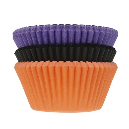 Muffinsformar Orange/Lila/Svart 75-pack