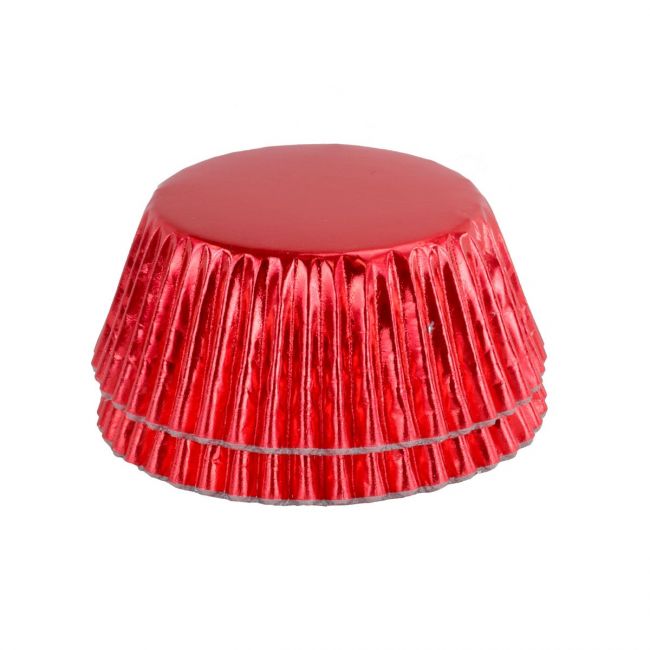 Muffinsformar Röd metallic 30-pack