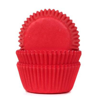 Muffinsformar mini Röd Velvet 60-pack