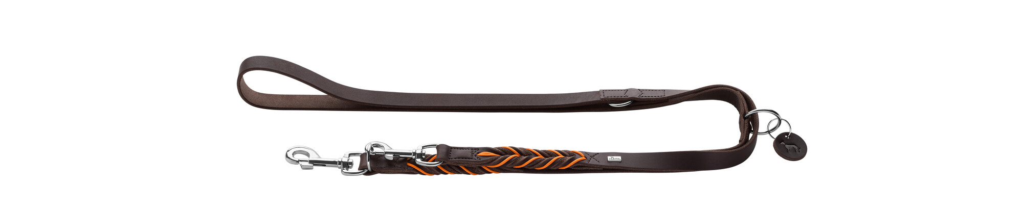 HUNTER Ställbart koppel Solid Education Cord mörkbrun/orange - 2