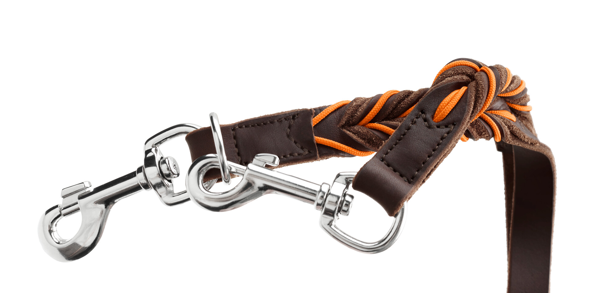 HUNTER Ställbart koppel Solid Education Cord mörkbrun/orange - 3