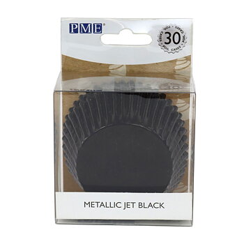 Muffinsformar Svart Metallic 30-pack