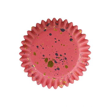 Muffinsformar Rosa med Guldstänk