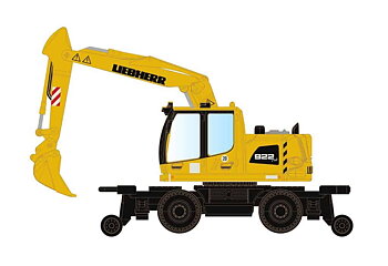 Liebherr A922 tvåväg m gripklo