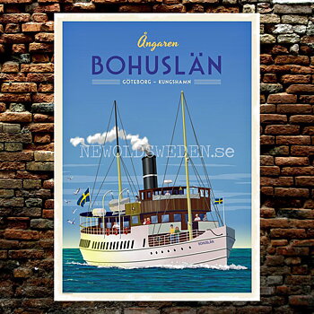 ÅNGAREN S/S BOHUSLÄN GÖTEBORG KUNGSHAMN A4 - ThomasO - BB10
