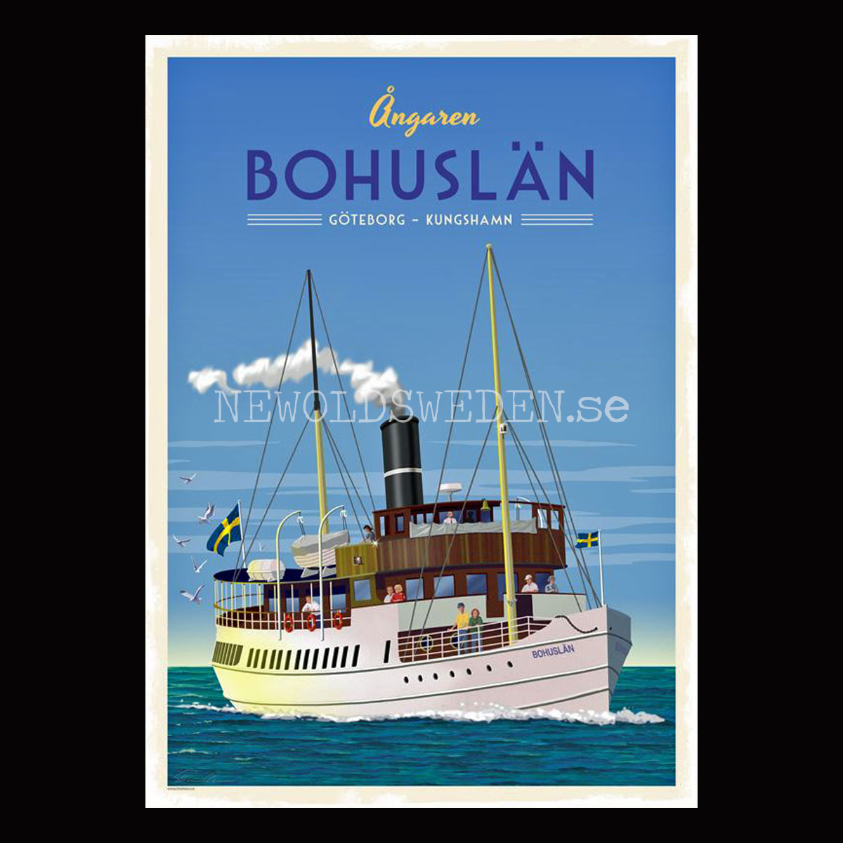 ÅNGAREN S/S BOHUSLÄN GÖTEBORG KUNGSHAMN A4 - ThomasO - BB10