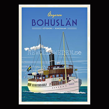 ÅNGAREN S/S BOHUSLÄN GÖTEBORG KUNGSHAMN A4 - ThomasO - BB10