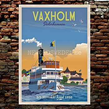 VAXHOLM SÖDERHAMNEN S/S Norrskär 1910 A4 - ThomasO - BB09