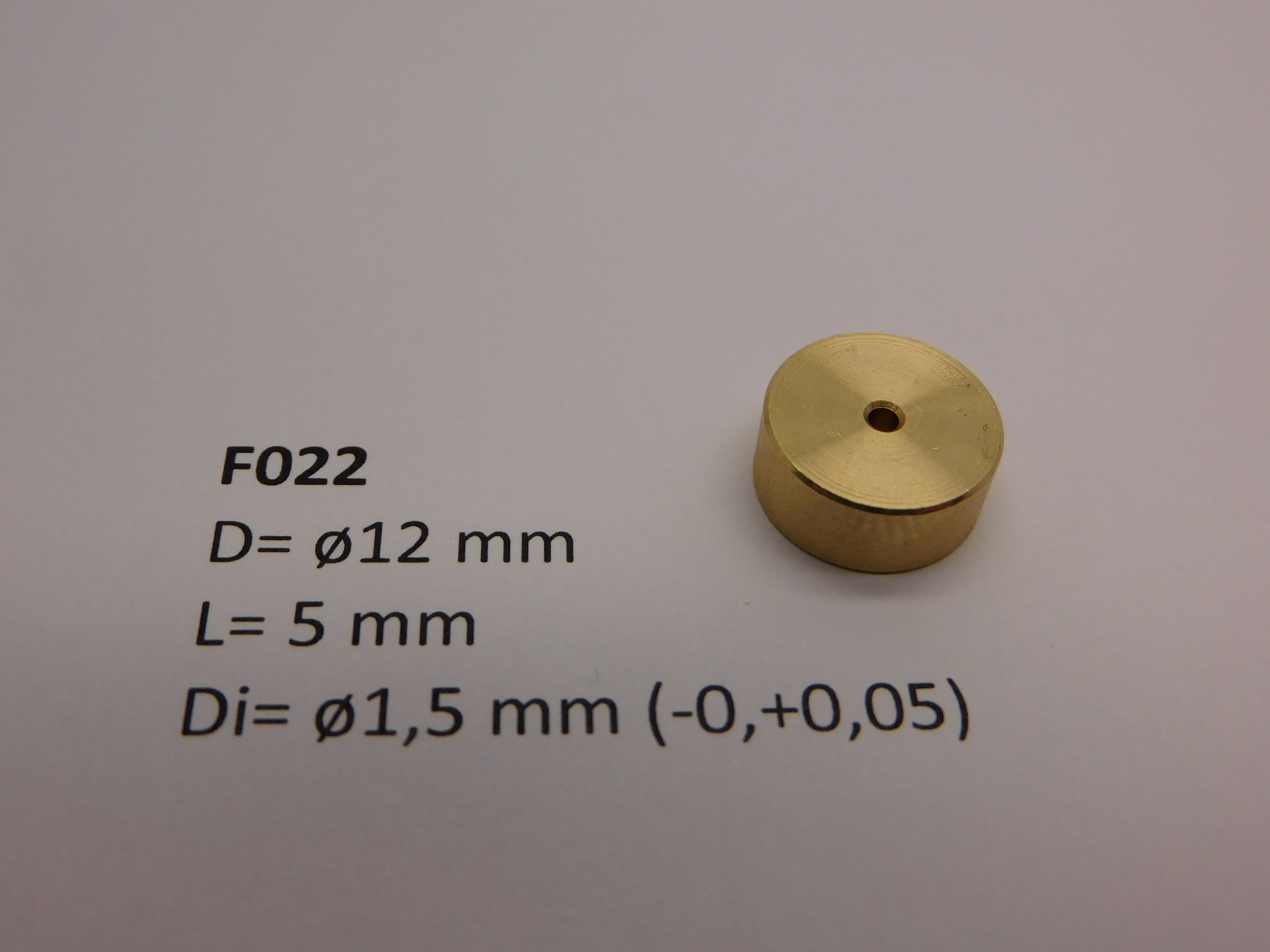 Svänghjul ø12 mm x 5 mm x ø1,5 mm