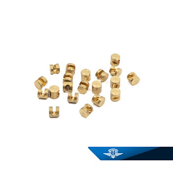 Geteilter Nippel für Kabel. Durchmesser 6 mm, Länge 6 mm