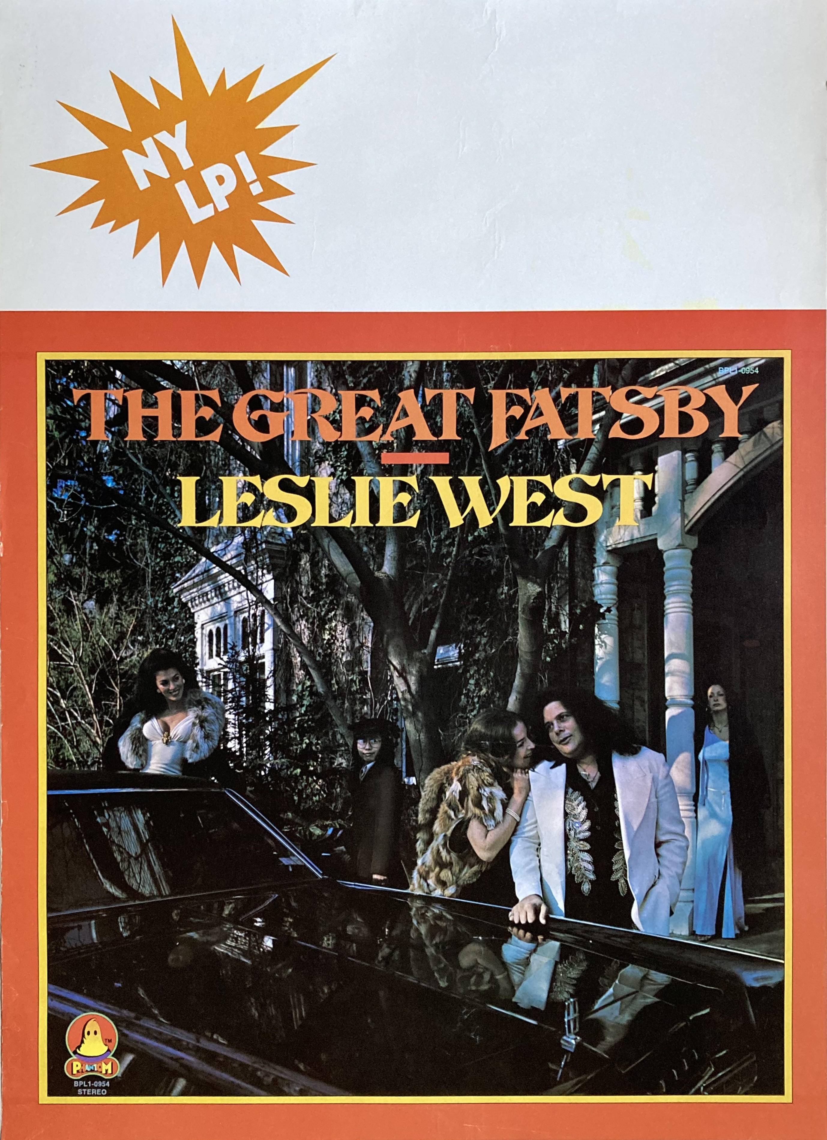 LESLIE WEST - The Great Fatsby (1975) LP promo poster