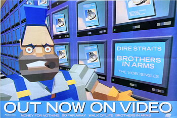 DIRE STRAITS - Brothers In Arms: The Video Singles (1985) VHS promo poster