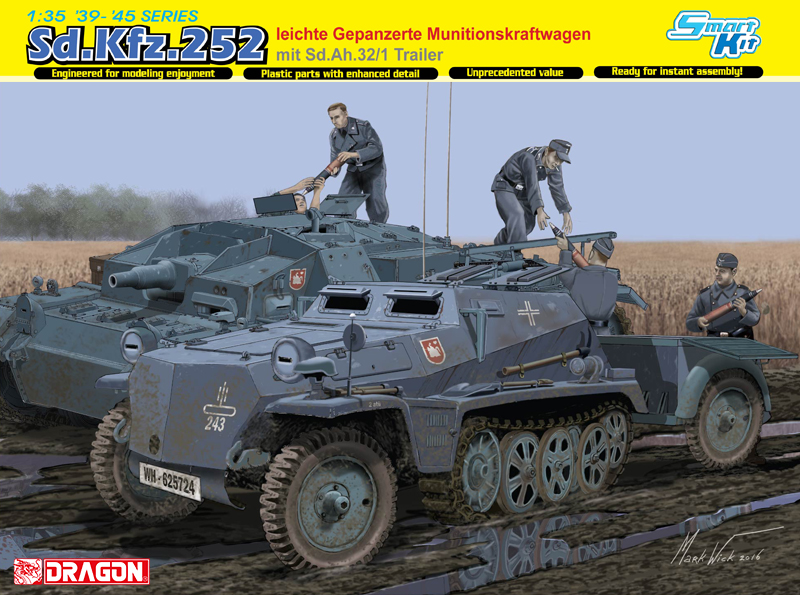 1/35 Sd.Kfz.252 leichte Gepanzerte Munitionskraftwagen mit Sd.Ah.32/1 Trailer