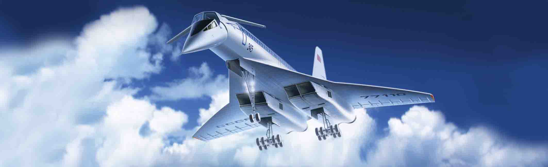 1/144Tupolev-144, Soviet Supersonic Passenger Aircraft